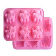 Always Your Chef 6-Cavity Silicone Muffin Cups Handmade Soap Molds Biscuit Chocolate Ice Cake Baking Mold Cake... N8