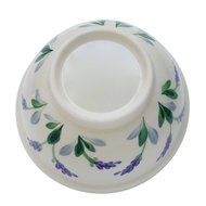 Large Ceramic Casserole Baker and Oven to Table 1 1/2 Quart Deep Serving Dish with Decorative Hand Painted Lavender...