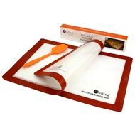 RuiLing Premium 2 - Pack Silicone Baking Mat With One Silicone Spatula Reusable Nonstick Heat Resistant Healthy... N4