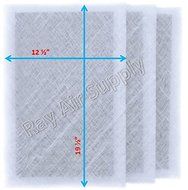 Dynamic Air Cleaner Replacement Filter Pads 14x22 Refills (3 Pack) White N2