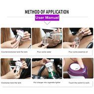 4-in-1 Car Humidifier, CEStore 360&deg; Rotate Portable Mini Car Humidifier Ultrasonic Air Purifier Mist Maker Aromatherapy...