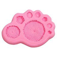 "Sunflower Bud Decorating Mold Fondant Silicone Cake Mould" shopping N4