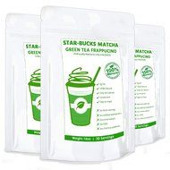 STAR-BUCK Matcha Latte Frappe Mix (16oz) - STAR Quality Matcha for a few BUCKS - Made with Certified 100% Organic... N9
