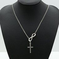 New Cross Pendant Chain Choker Chunky Bib Statement Necklaces For Women Jewelry