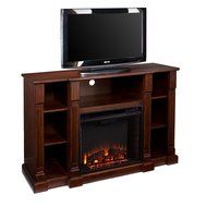 Kendall Electric Media Fireplace - Glazed Pine N16