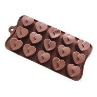 JLHua Mini Heart Shape Silicone Ice Cube / Chocolate Mold Random color N3
