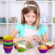 QualityStores&reg; Silicone Baking Cups - 6 Pack- Reusable Cupcake Muffin Liners Premium Quality - Nonstick Muffin... N3