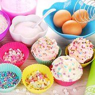 QualityStores&reg; Silicone Baking Cups - 6 Pack- Reusable Cupcake Muffin Liners Premium Quality - Nonstick Muffin... N4