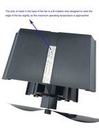 Heat Powered Stove Fan for Wood / Log Burner/Fireplace - Eco Friendly(Gold) N2