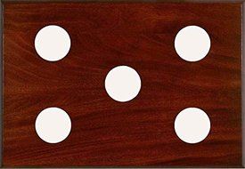 5-Slot Instrument Panel in Mahogany Finish