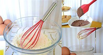 KITCHEN UTENSIL SET 5 IN 1 (Heat Resistant,Hygienic,Non Stick &amp; Durable- Perfect for cooking or Baking- Red Colur) N4