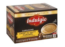 Indulgio Sweet and Salty Cappuccino Special Edition for Keurig K-Cup Brewers, 12 Count (Pack of 6) (Compatible...