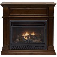 ProCom Dual Fuel Vent-Free Fireplace - 26,000 BTU, Walnut Finish, Model# FBD28T-J-W