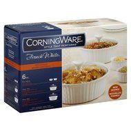 New CorningWare 6 Piece Bakeware Set White N2