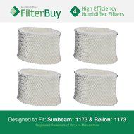 4 - 1173 Sunbeam &amp; Relion Humidifier Wick Filters. Designed &amp; Engineered by FilterBuy in the USA.