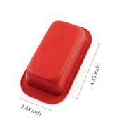 Rectangle Non-stick Toast Bread Cake Baking Mold Loaf Tin Silicone Bakeware Pan (ฺRed) N5