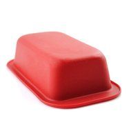 Rectangle Non-stick Toast Bread Cake Baking Mold Loaf Tin Silicone Bakeware Pan (ฺRed) N7