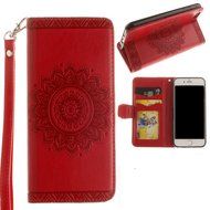 iPhone 6 Plus/6s Plus 5.5 Flower Wallet Case-Auroralove 3D Red iPhone 6 Plus/6s Plus 5.5 Classic Ethnic Mandala... N2