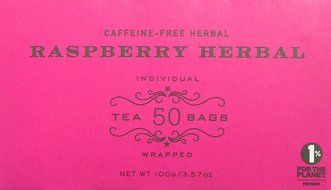 Harney and Sons Raspberry Herbal, Caffeine-Free Herbal 50 Teabags per Box N2