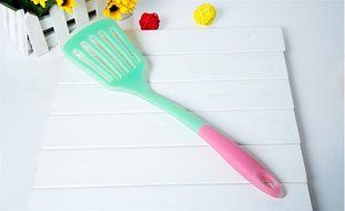Silicon Spatula With Long Hand Grip Non-Stick Kitchen Necessary Cookware Parts Household. N4