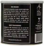 Groundwork Coffee, Organic Black Magic Espresso, Whole Bean, 16-Ounce Cans (Pack of 2)