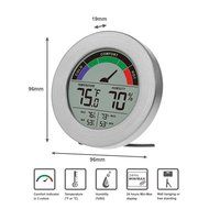 Thermometer &amp; Hygrometer Weather Station with Color Comfort Meter in Metal Casing (BRONZE)