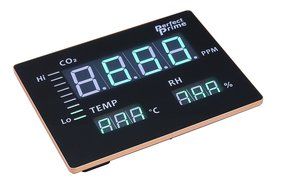 Perfect Prime CO2008 Carbon Dioxide CO2 Temperature Humidity Monitor Large LED Screen, Thermoemter/Hygrometer N3