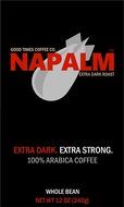 Napalm Coffee, EXTRA DARK ROAST, Ground Coffee, 100% Arabica, 12 Ounce Bag N7