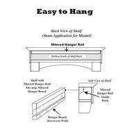 Pearl Mantels Shenandoah Traditional Fireplace Mantel Shelf N30