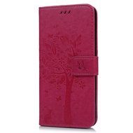 iPhone 7 Plus Case (5.5 inch) - Wallet Flip Folio Stand Case Embossed Flower Tree PU Leather Case Shockproof Soft... N6