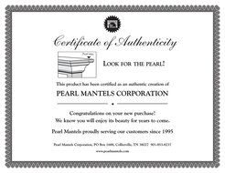 Pearl Mantels Shenandoah Traditional Fireplace Mantel Shelf N33