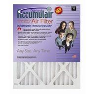 19.5x21x1 (Actual Size) Accumulair Diamond 1-Inch Filter (MERV 13) (4 Pack) N3