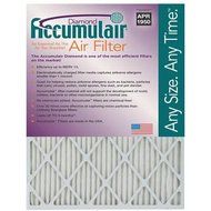 19.5x21x1 (Actual Size) Accumulair Diamond 1-Inch Filter (MERV 13) (4 Pack) N4