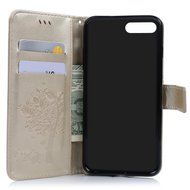 iPhone 7 Plus Case (5.5 inch) - Wallet Flip Folio Stand Case Embossed Flower Tree PU Leather Case Shockproof Soft... N10