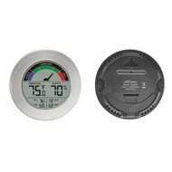 Thermometer &amp; Hygrometer Weather Station with Color Comfort Meter in Metal Casing (BRONZE) N3