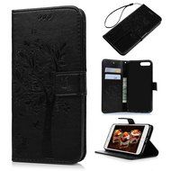 iPhone 7 Plus Case (5.5 inch) - Wallet Flip Folio Stand Case Embossed Flower Tree PU Leather Case Shockproof Soft... N11