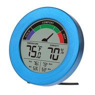 Thermometer &amp; Hygrometer Weather Station with Color Comfort Meter in Metal Casing (BRONZE) N4