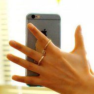 Evtech(tm) Luxury 3D 360-Degree Multi-Angle Rotation Metal Ring Grip Phone and Tablets Rings Mounts Stand Holder... N3