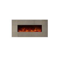 Modern Flames CLX Series Wall Mount/Built-in Electric Fireplace with Black Glass Front, 100-Inch N11