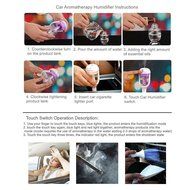 2 in 1 Car Humidifier &amp; Aroma Diffuser, Megadream&reg; 180 Degree Rotation Mini Portable Mist Ultrasonic Essential... N9