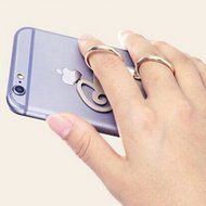 Evtech(tm) Luxury 3D 360-Degree Multi-Angle Rotation Metal Ring Grip Phone and Tablets Rings Mounts Stand Holder... N4