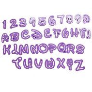 Lariy 36PCS/SET 3D 26 Letters Number 0-9 Cake Mold Silicone Non-Stick Words Cake Mold N6