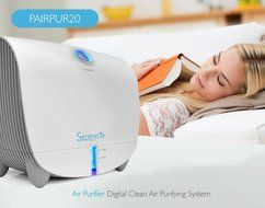 SereneLife Air Purifier Cleaning System HEPA Filter with Aroma Oil Diffuser, Healthy Clean Air Control (PSLAPU20) N11