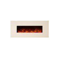 Modern Flames CLX Series Wall Mount/Built-in Electric Fireplace with Black Glass Front, 100-Inch N12