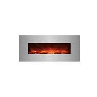 Modern Flames CLX Series Wall Mount/Built-in Electric Fireplace with Black Glass Front, 100-Inch N14