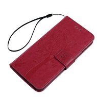 iPhone 7 Plus Case (5.5 inch) - Wallet Flip Folio Stand Case Embossed Flower Tree PU Leather Case Shockproof Soft... N14