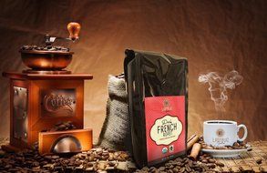 Ladybug Goodies, Organic Coffee Beans, French Roast, Whole Bean, Fair Trade Certified, Dark Roast Coffee, 100%...