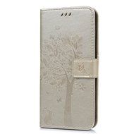 iPhone 7 Plus Case (5.5 inch) - Wallet Flip Folio Stand Case Embossed Flower Tree PU Leather Case Shockproof Soft... N16