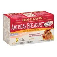 Bigelow American Breakfast Black Tea and Honey - 20 bags per pack -- 6 packs per case.