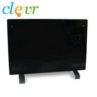 1500W 28" LCD Glass Panel Heater Silent Energy Saving Compact Wall Mount Heater N7